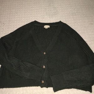 Dark Green Knit Sweater (almost black)